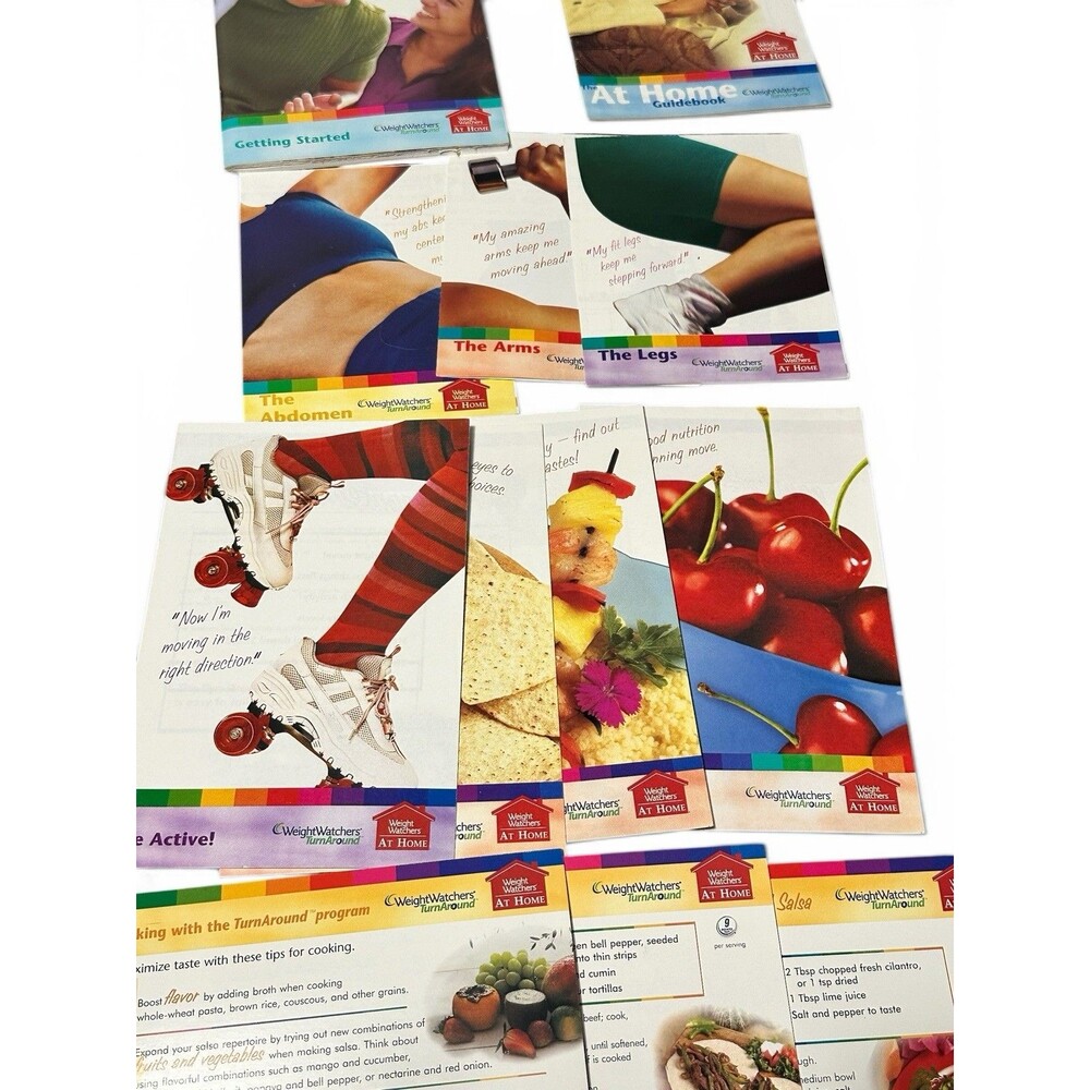 WEIGHT WATCHERS TurnAround Lot 5 Booklets Points Getting Started Recipes 2004